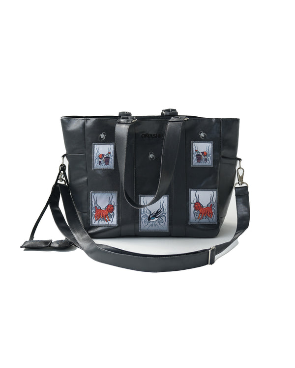 Patchwork Carry-All Bag - Vegan Leather