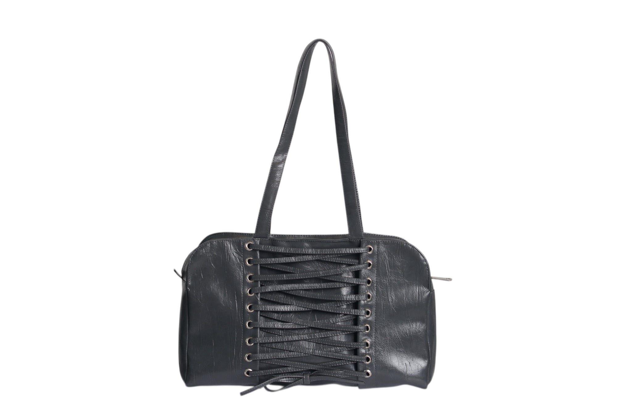 Corset bag on white background