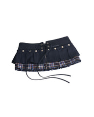 AYA belted layered skirt - Midnight uniform